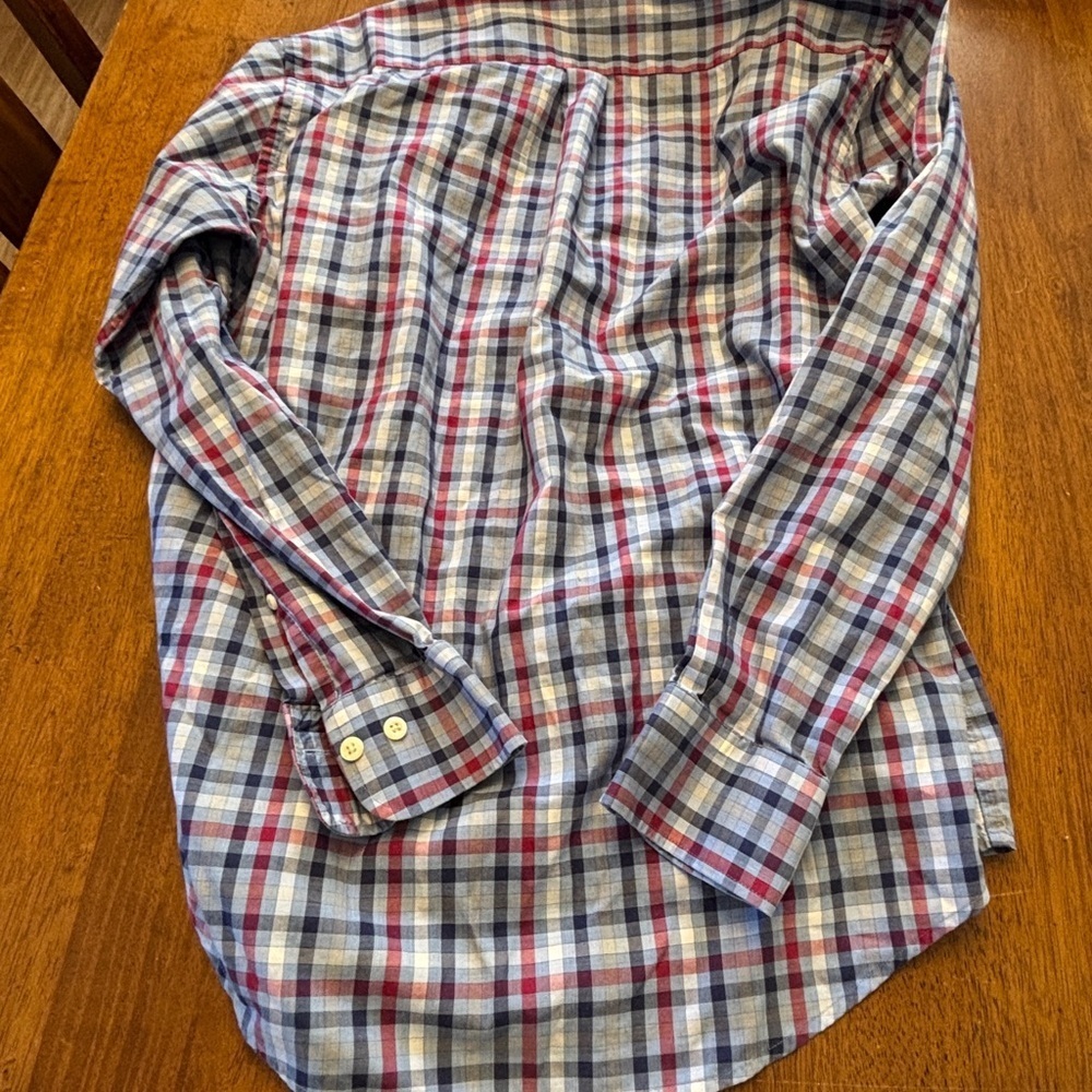 Peter Millar Multicolor Plaid Button-Down Shirt size medium great condition - Picture 4 of 5